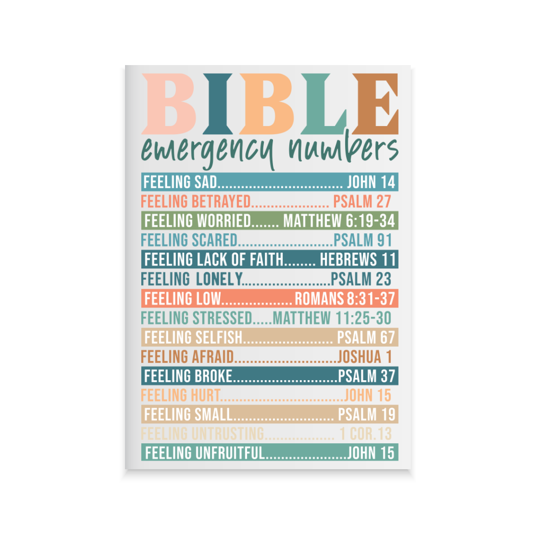 Bible Emergency Numbers Journal