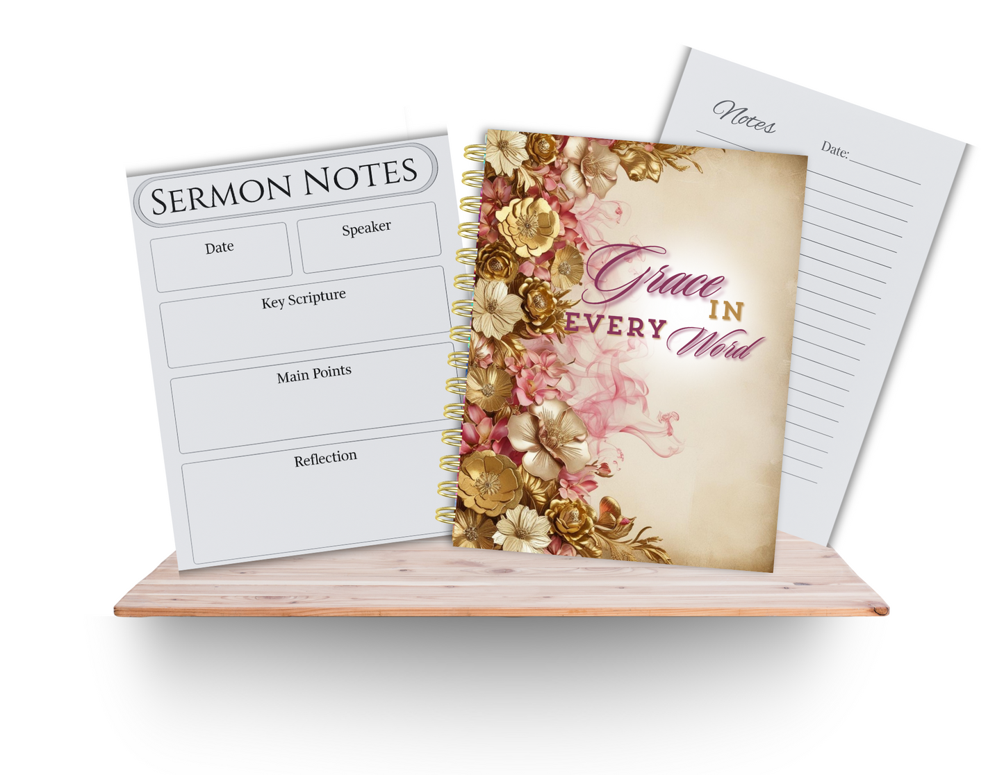 Grace In Every Word-Sermon Note Journal