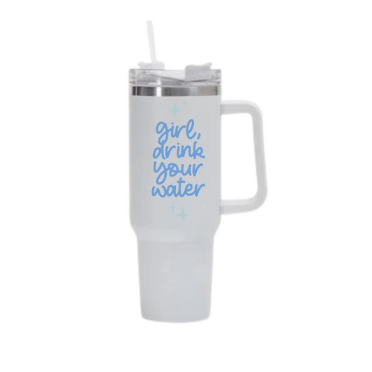40 oz Stainless Steel Tumbler with Handle